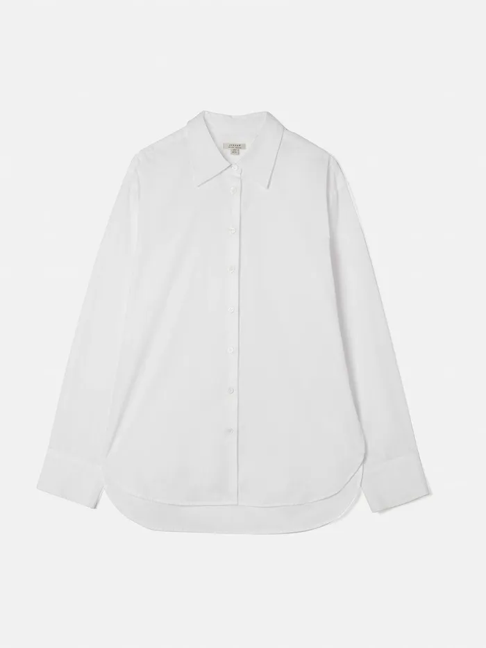 Women Cotton Fitted Shirt White Jigsaw Shirts and Tops