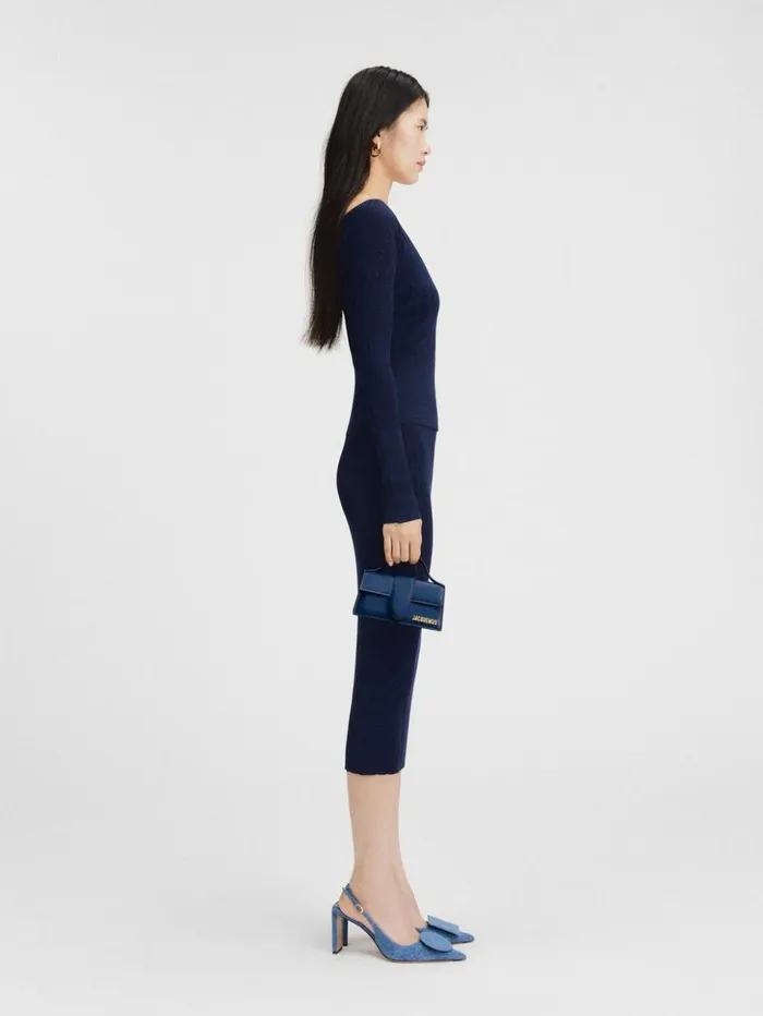 Women Crossbody and Handbags JACQUEMUS The Bambino Dark Navy