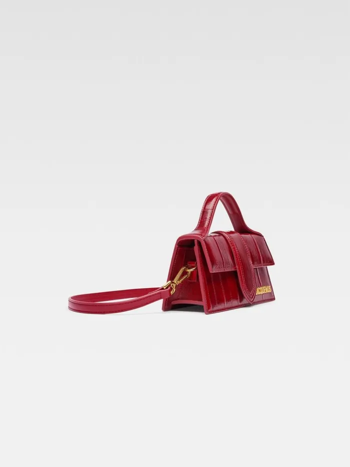 Women Crossbody and Handbags JACQUEMUS The Bambino Dark Red Women Crossbody and Handbags JACQUEMUS The Bambino Dark Red