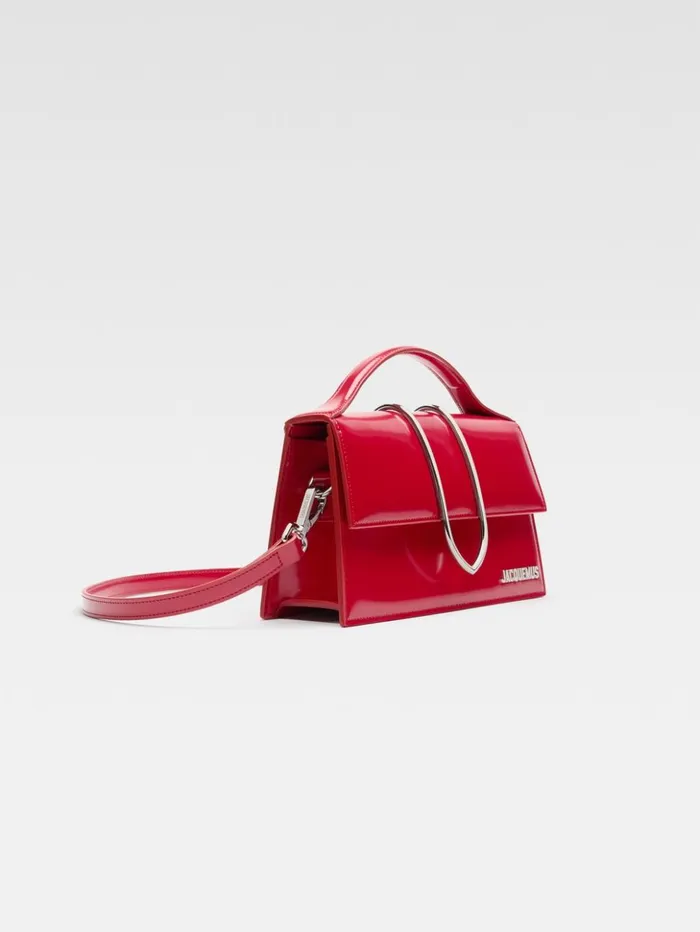 Women Crossbody and Handbags JACQUEMUS The Large Bambino Red Women Crossbody and Handbags JACQUEMUS The Large Bambino Red