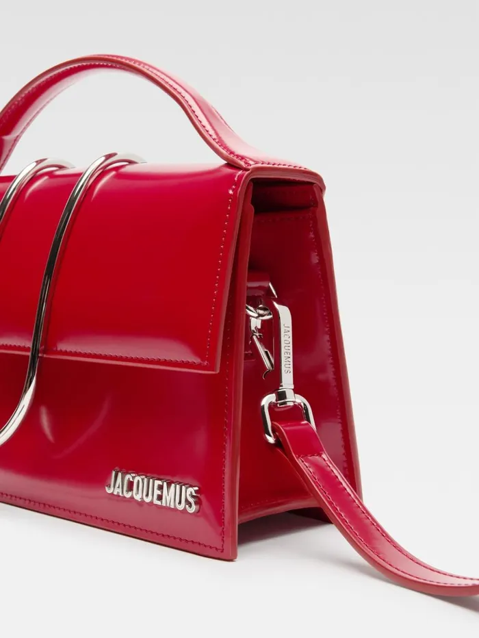 Women Crossbody and Handbags JACQUEMUS The Large Bambino Red Women Crossbody and Handbags JACQUEMUS The Large Bambino Red