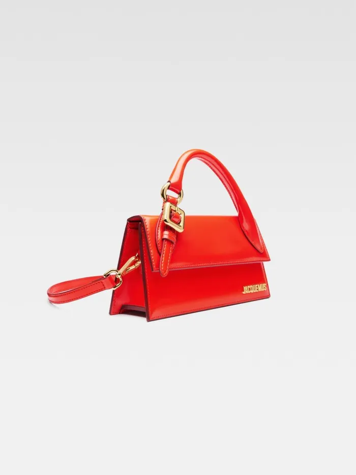 Women Crossbody and Handbags JACQUEMUS The Long Chiquito With Buckle Orange Women Crossbody and Handbags JACQUEMUS The Long Chiquito With Buckle Orange