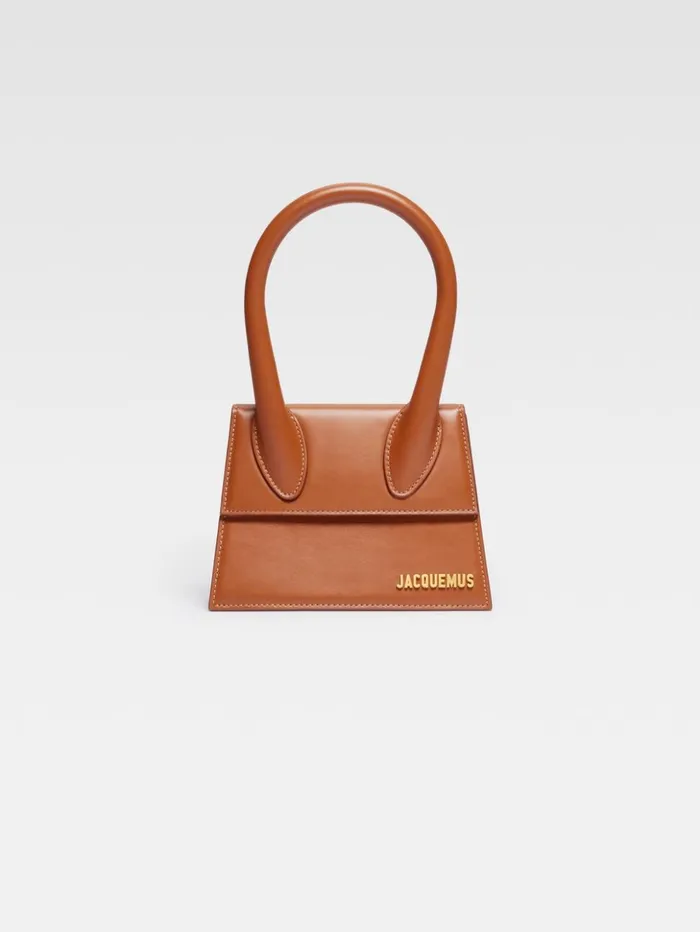 Women Crossbody and Handbags JACQUEMUS The Medium Chiquito Light Brown