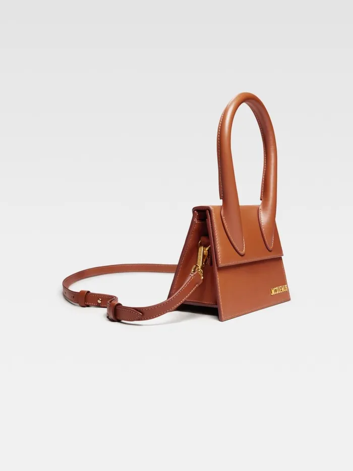 Women Crossbody and Handbags JACQUEMUS The Medium Chiquito Light Brown
