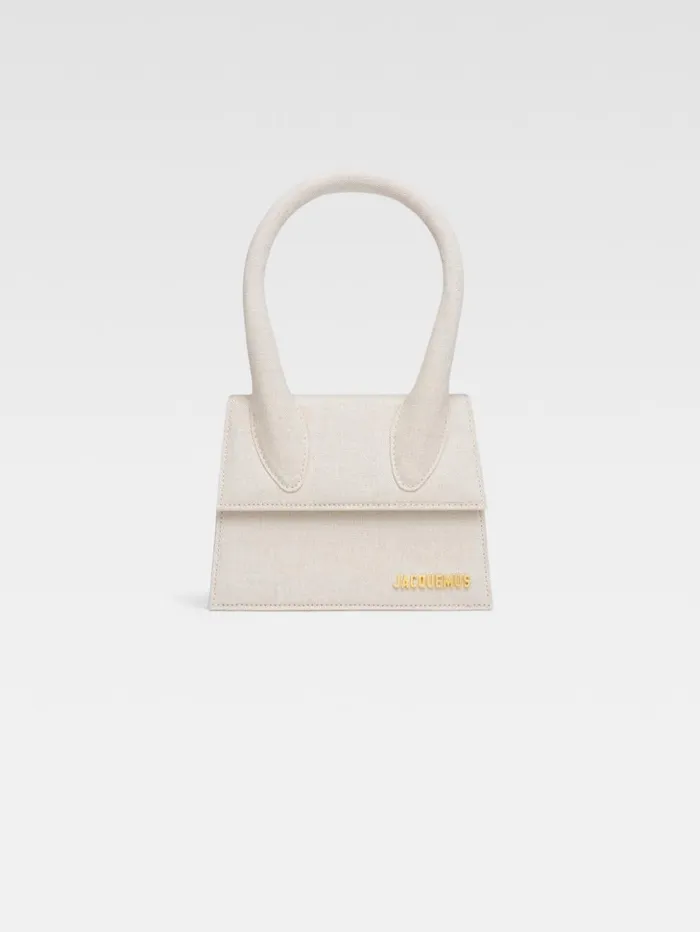 Women Crossbody and Handbags JACQUEMUS The Medium Chiquito Light Greige