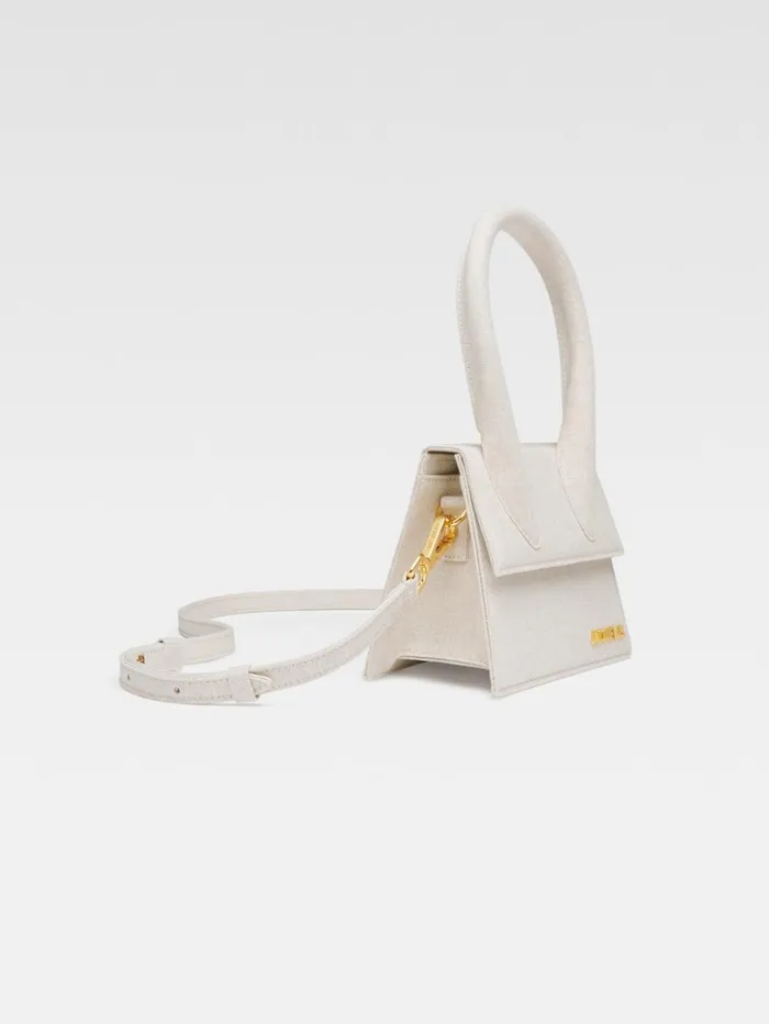 Women Crossbody and Handbags JACQUEMUS The Medium Chiquito Light Greige Women Crossbody and Handbags JACQUEMUS The Medium Chiquito Light Greige