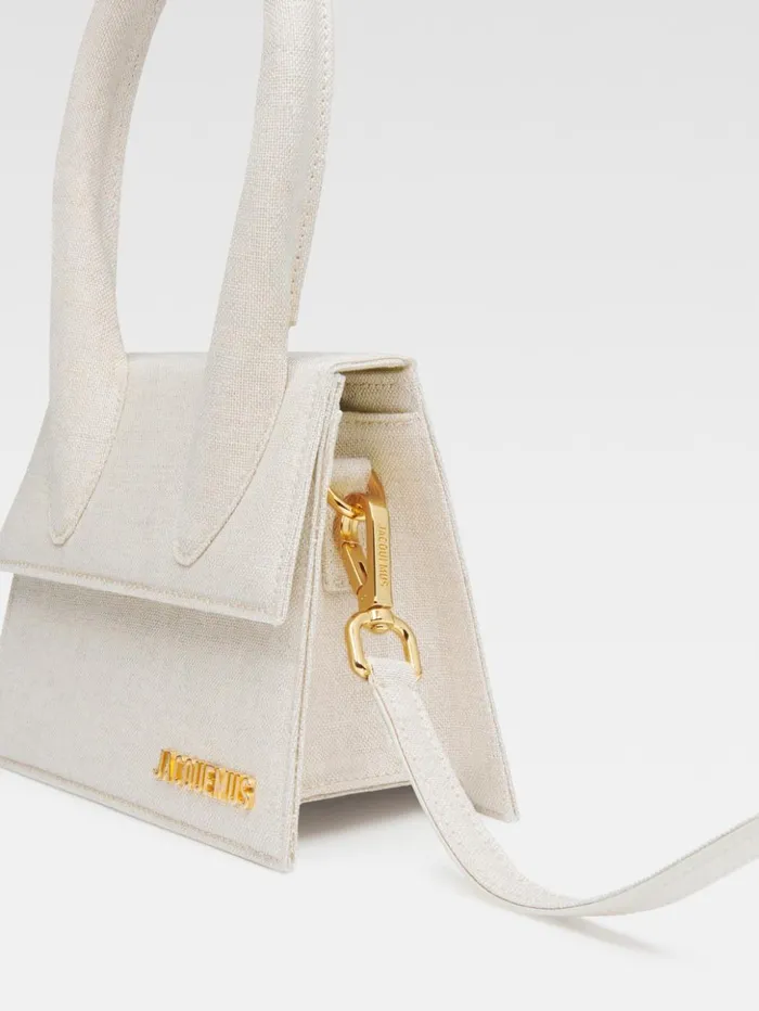 Women Crossbody and Handbags JACQUEMUS The Medium Chiquito Light Greige Women Crossbody and Handbags JACQUEMUS The Medium Chiquito Light Greige