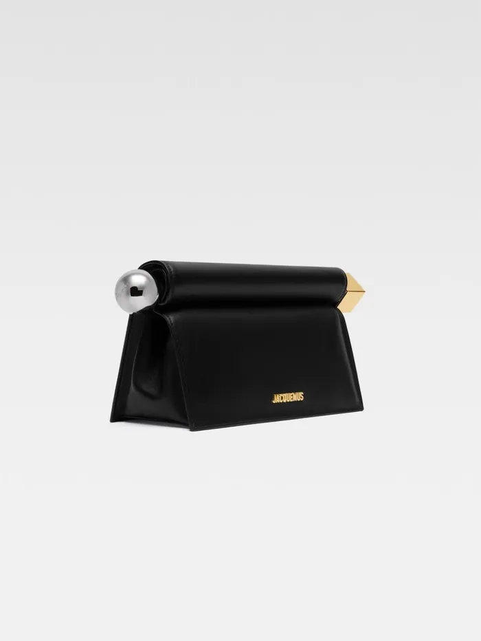 Women Crossbody and Handbags JACQUEMUS The Rond Carr Clutch Black Women Crossbody and Handbags JACQUEMUS The Rond Carr Clutch Black