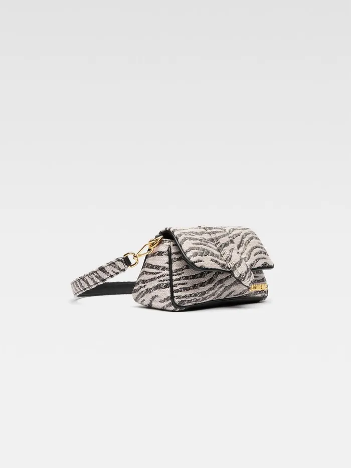 Women Crossbody and Handbags JACQUEMUS The Small Bambimou Black and White Zebra Women Crossbody and Handbags JACQUEMUS The Small Bambimou Black and White Zebra