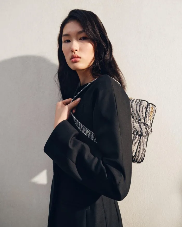 Women Crossbody and Handbags JACQUEMUS The Small Bambimou Black and White Zebra Women Crossbody and Handbags JACQUEMUS The Small Bambimou Black and White Zebra