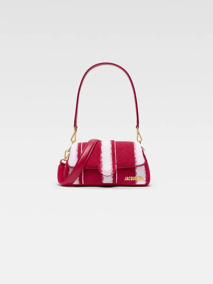 Women Crossbody and Handbags JACQUEMUS The Small Bambimou Print Red