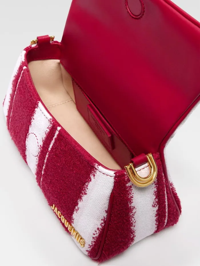 Women Crossbody and Handbags JACQUEMUS The Small Bambimou Print Red Women Crossbody and Handbags JACQUEMUS The Small Bambimou Print Red