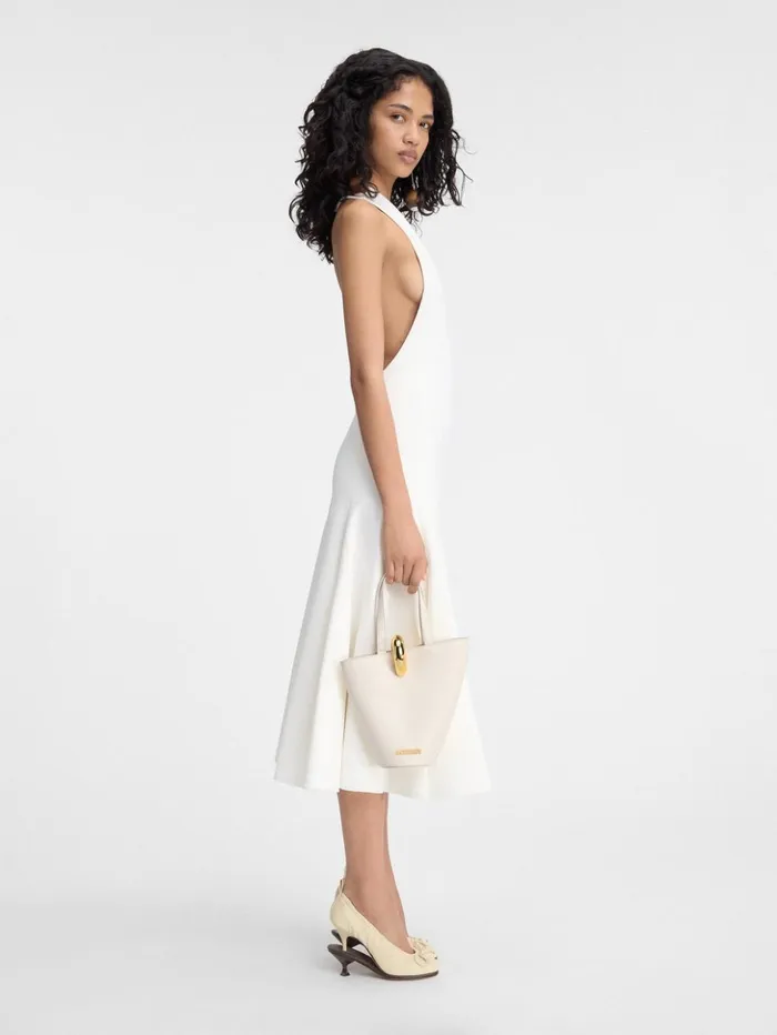 Women Crossbody and Handbags JACQUEMUS The Small Bambola Light Ivory Women Crossbody and Handbags JACQUEMUS The Small Bambola Light Ivory