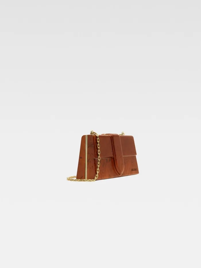 Women Crossbody and Handbags JACQUEMUS The Wooden Bambino Brown Women Crossbody and Handbags JACQUEMUS The Wooden Bambino Brown