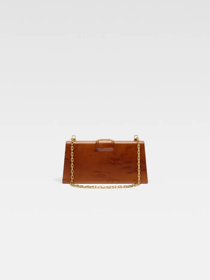Women Crossbody and Handbags JACQUEMUS The Wooden Bambino Brown Women Crossbody and Handbags JACQUEMUS The Wooden Bambino Brown