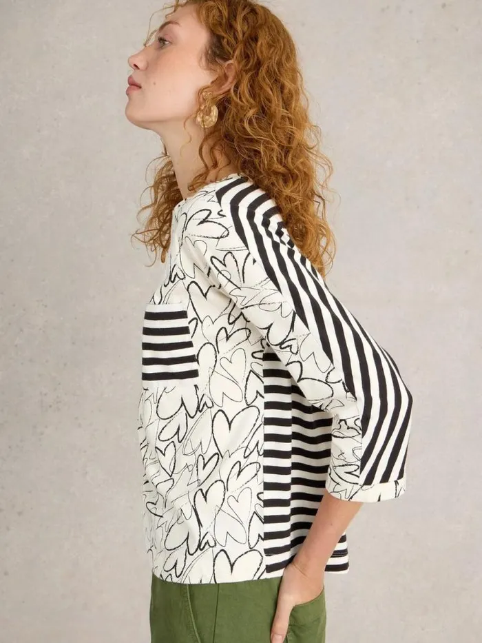 Women DEMI DOLMAN TOP White Print White Stuff Tops and Tees Women DEMI DOLMAN TOP White Print White Stuff Tops and Tees