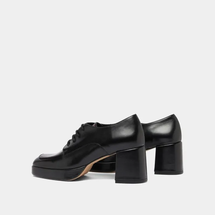 Women Derbies With Heels Blackburgundy JONAK Derbies Oxfords