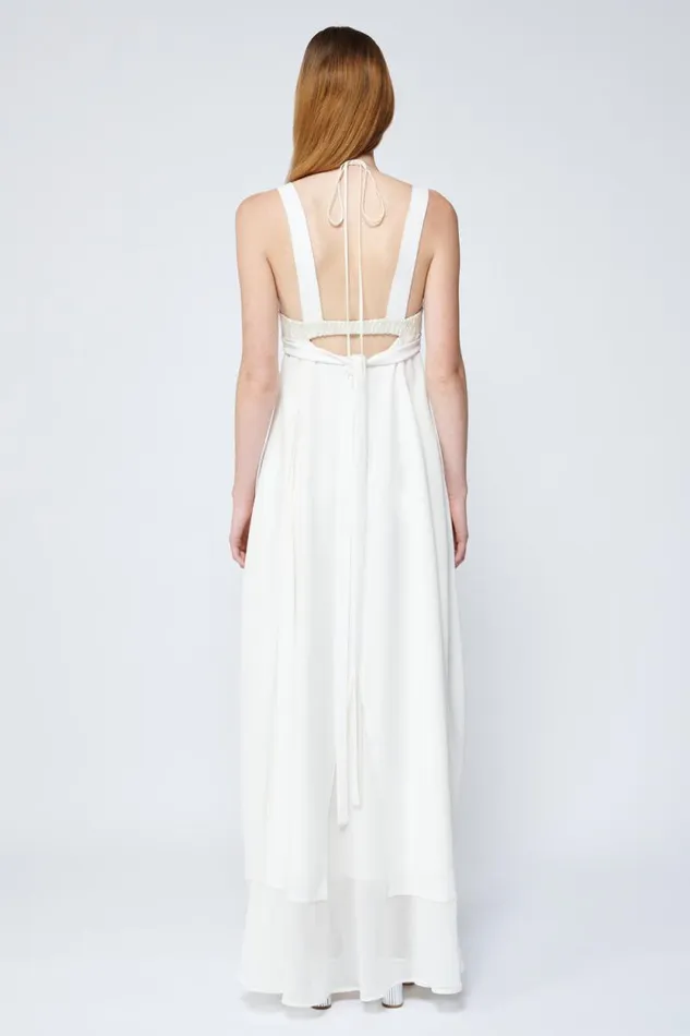 Women Dresses and Jumpsuits Jonathan Simkhai Darina Dress Ivory VNeck Strapped Dress Women Dresses and Jumpsuits Jonathan Simkhai Darina Dress Ivory VNeck Strapped Dress