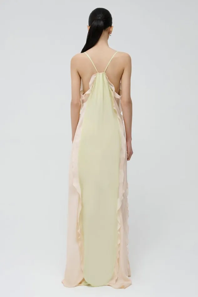 Women Dresses and Jumpsuits Jonathan Simkhai Emily Dress Green Multi VNeckline Dress