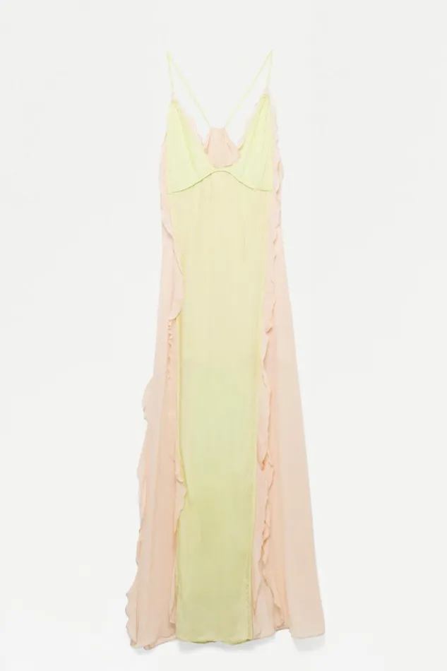 Women Dresses and Jumpsuits Jonathan Simkhai Emily Dress Green Multi VNeckline Dress