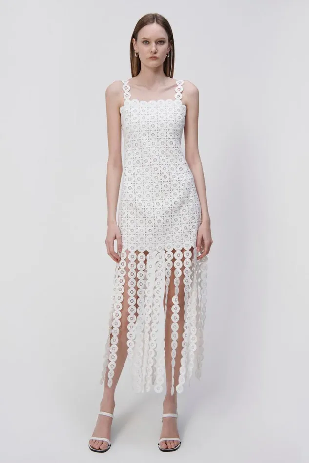 Women Dresses and Jumpsuits Jonathan Simkhai Jaycee Circle Lace Midi Dress