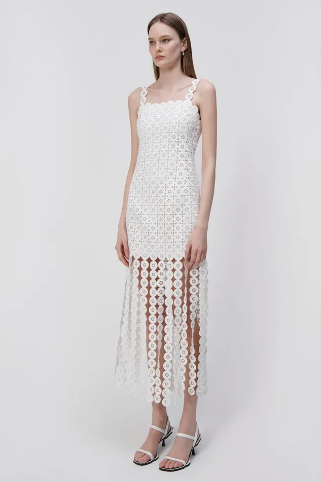 Women Dresses and Jumpsuits Jonathan Simkhai Jaycee Circle Lace Midi Dress Women Dresses and Jumpsuits Jonathan Simkhai Jaycee Circle Lace Midi Dress