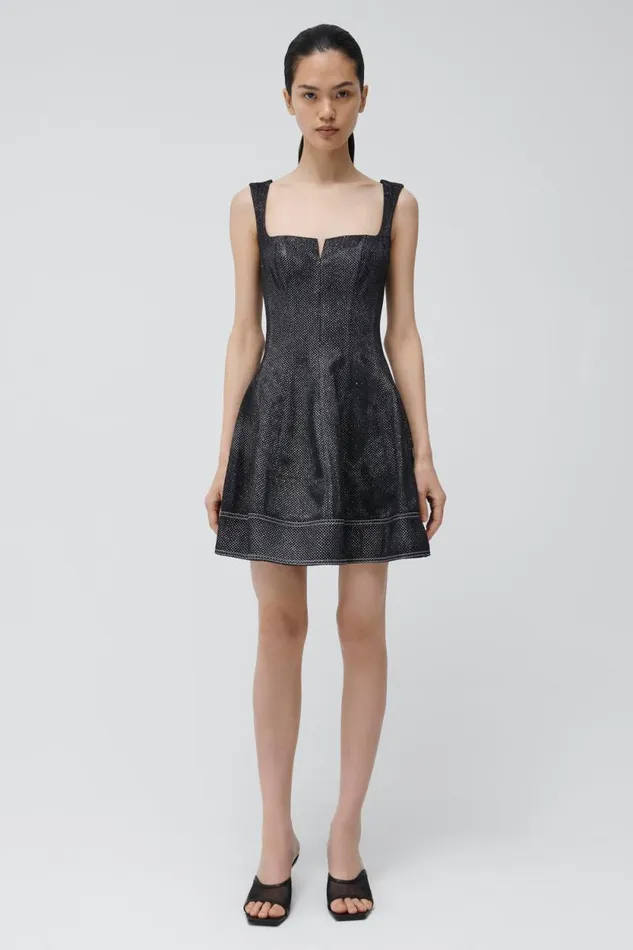 Women Dresses and Jumpsuits Jonathan Simkhai Lydie Dress Black Mini Dress