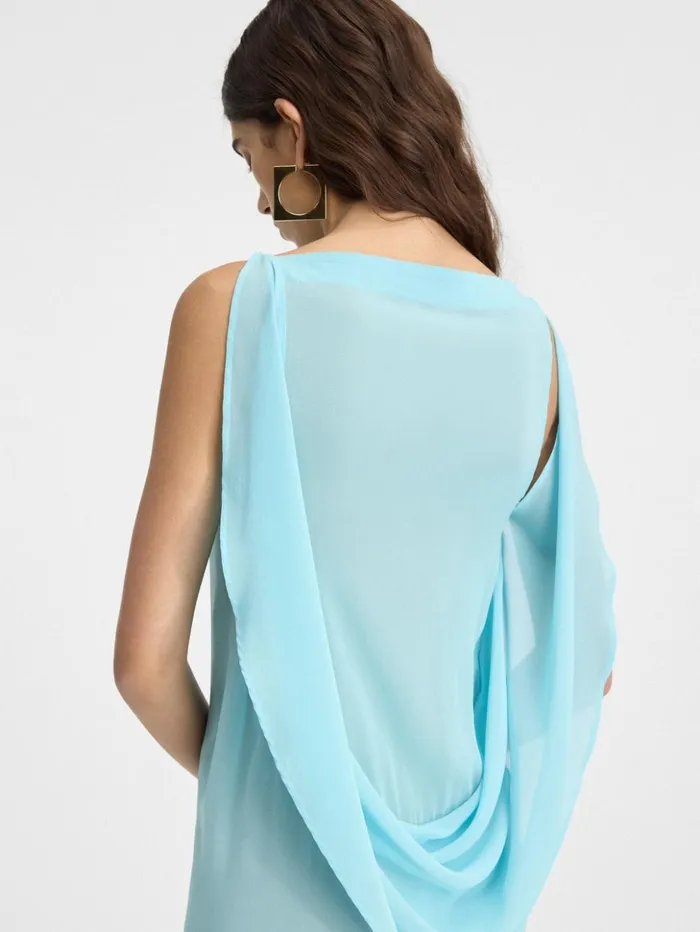 Women Dresses and Skirts JACQUEMUS The Ameno Dress Light Turquoise Women Dresses and Skirts JACQUEMUS The Ameno Dress Light Turquoise