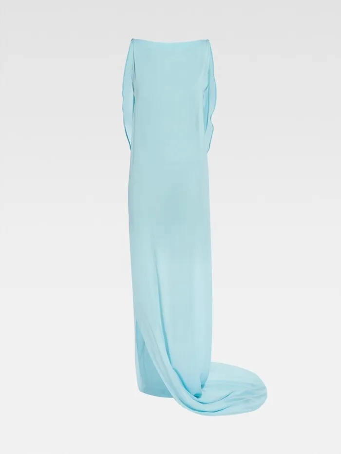 Women Dresses and Skirts JACQUEMUS The Ameno Dress Light Turquoise Women Dresses and Skirts JACQUEMUS The Ameno Dress Light Turquoise