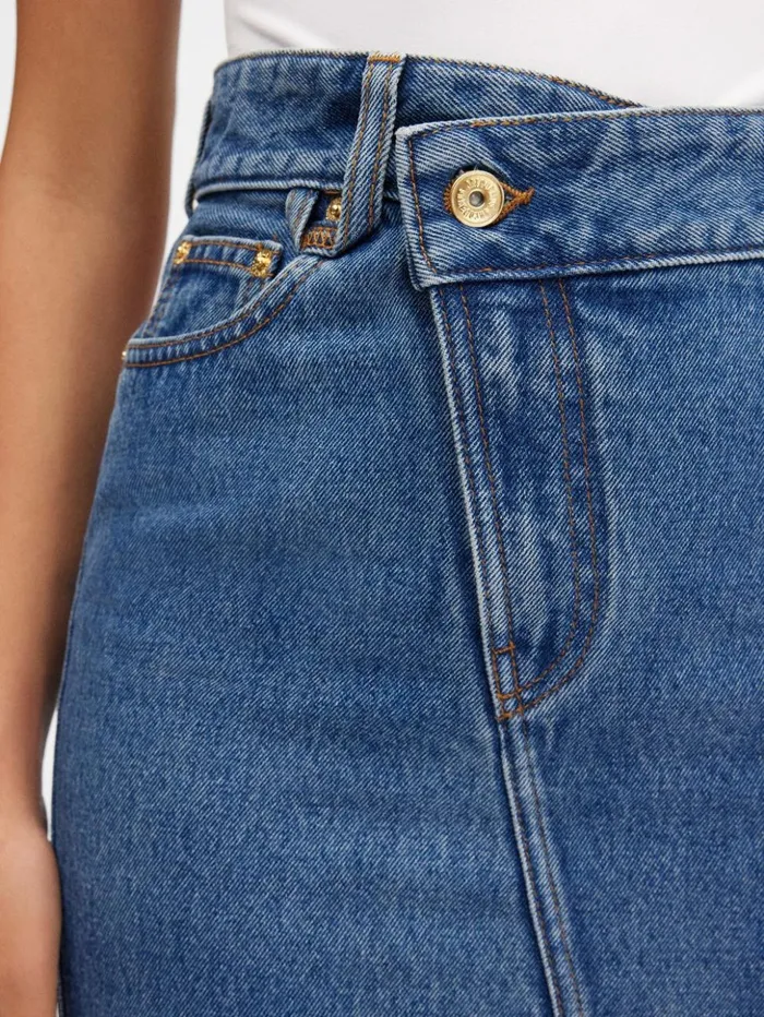 Women Dresses and Skirts JACQUEMUS The DeNmes Denim Skirt Bluetabac Women Dresses and Skirts JACQUEMUS The DeNmes Denim Skirt Bluetabac