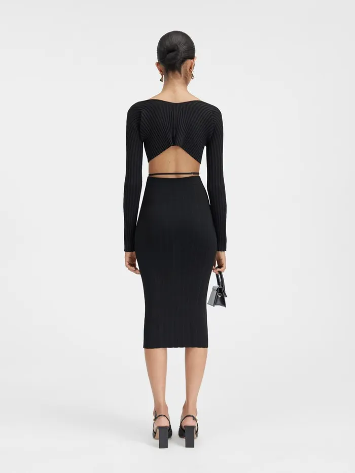 Women Dresses and Skirts JACQUEMUS The Pral Skirt Black