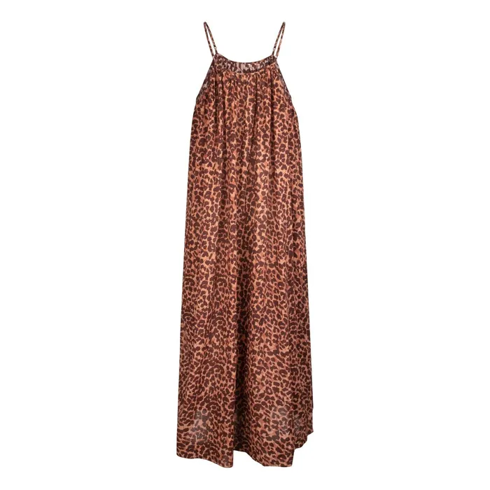 Women Dresses Love Stories Apricot Dress Leopard Brown