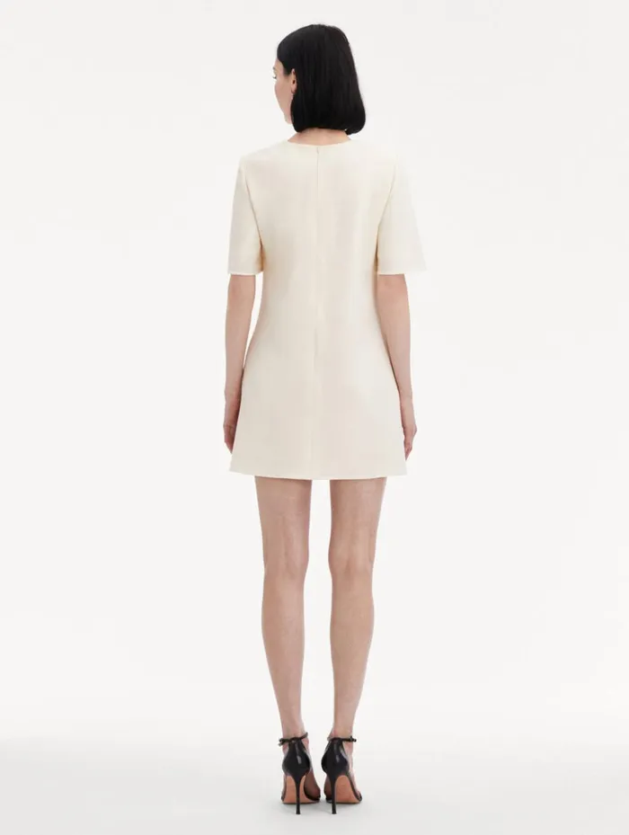 Women Dresses Oscar De La Renta Chrysanthemum Shift Dress Purple Ivory