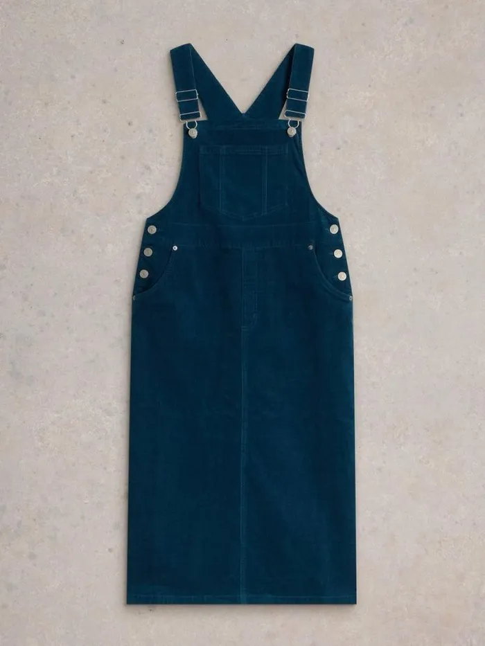Women Emmie Organic Cord Pinafore Dk Teal White Stuff Dresses Women Emmie Organic Cord Pinafore Dk Teal White Stuff Dresses