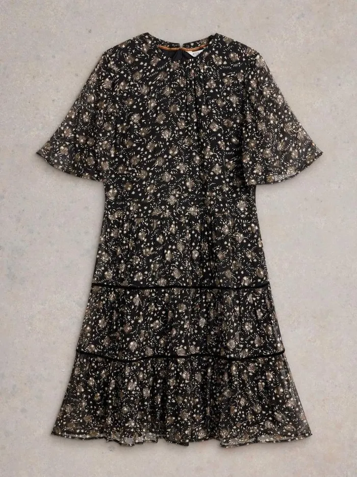 Women Erin Metallic Dress Black Multi White Stuff Dresses Women Erin Metallic Dress Black Multi White Stuff Dresses