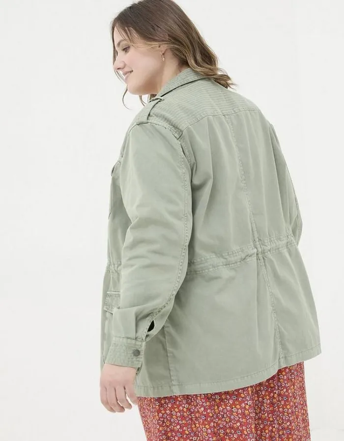 Women FatFace Coats and Jackets Lowen Field Jacket Khaki Green