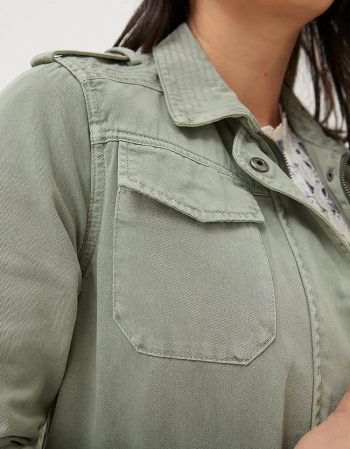 Women FatFace Coats and Jackets Lowen Field Jacket Khaki Green