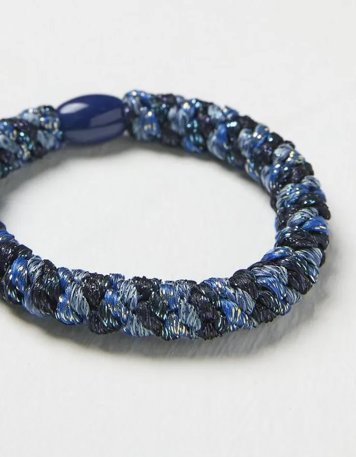 Women FatFace Hair Accessories Twist Hair Tie Navy