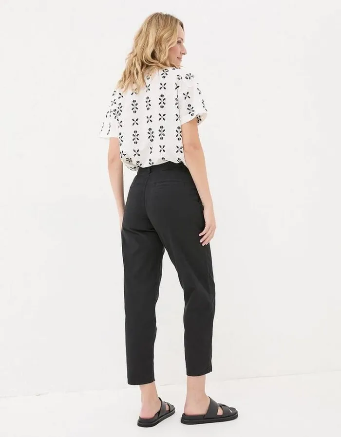 Women FatFace Pants and Leggings Neva Twill Chino Pants Black
