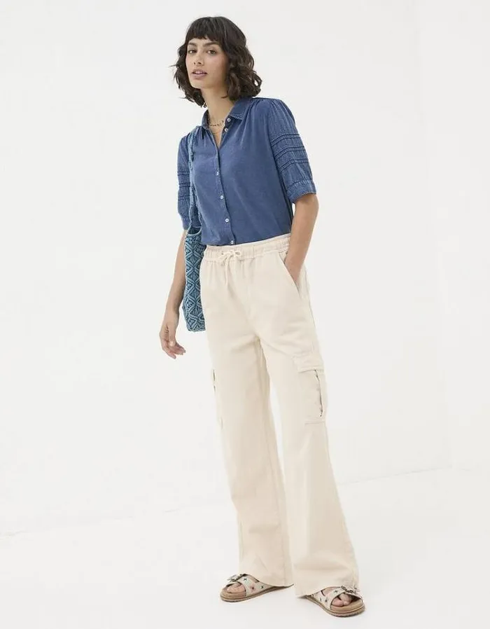 Women FatFace Shirts and Blouses Dani Shirt Blue