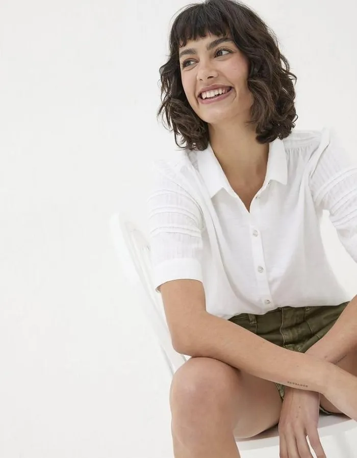 Women FatFace Shirts and Blouses Dani Shirt White