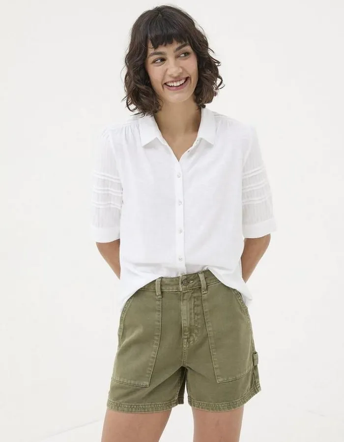 Women FatFace Shirts and Blouses Dani Shirt White