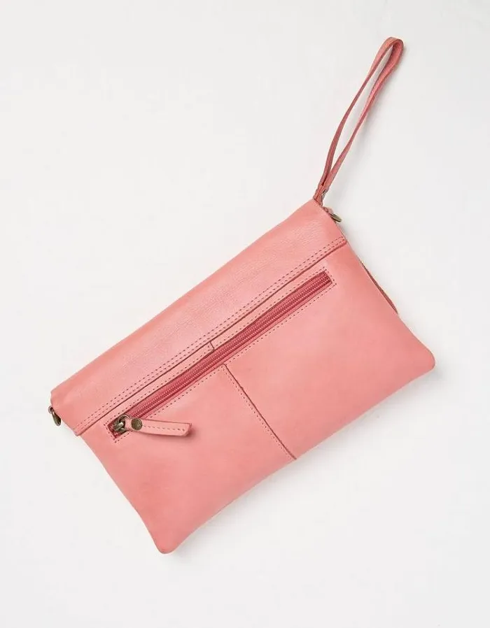 Women FatFace The Coord Collection Elena Wristlet Crossbody Bag Blush Pink