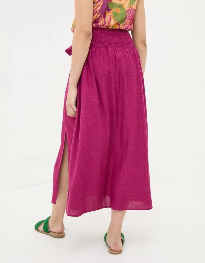 Women FatFace The Coord Collection Sascha Midi Skirt Plum