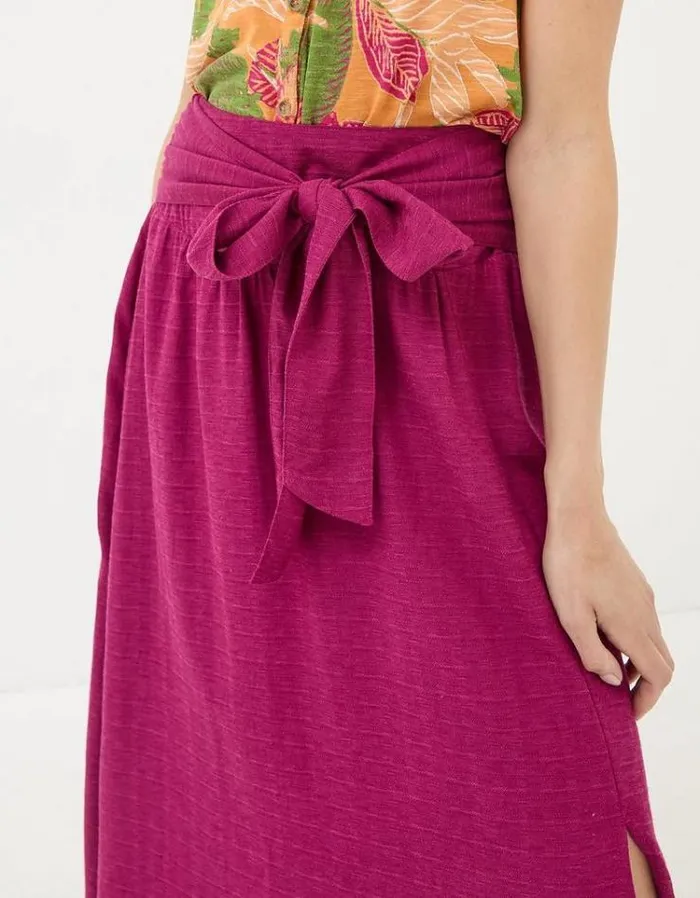 Women FatFace The Coord Collection Sascha Midi Skirt Plum