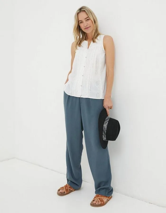 Women FatFace Tops and TShirts Cassie Cami Off White