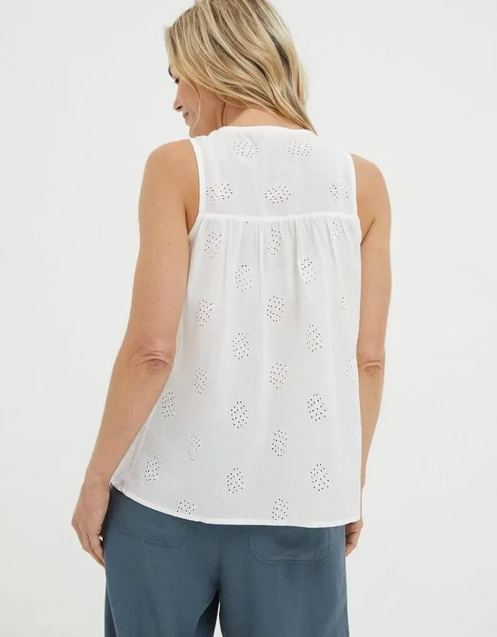 Women FatFace Tops and TShirts Cassie Cami Off White