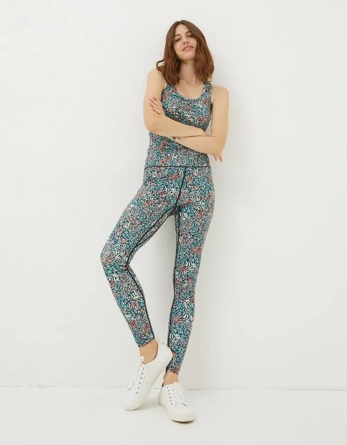 Women FatFace Tops and TShirts Elowen Print Crop Top Multi