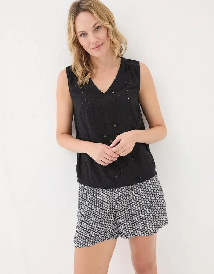 Women FatFace Tops and TShirts Erlea Cami Black