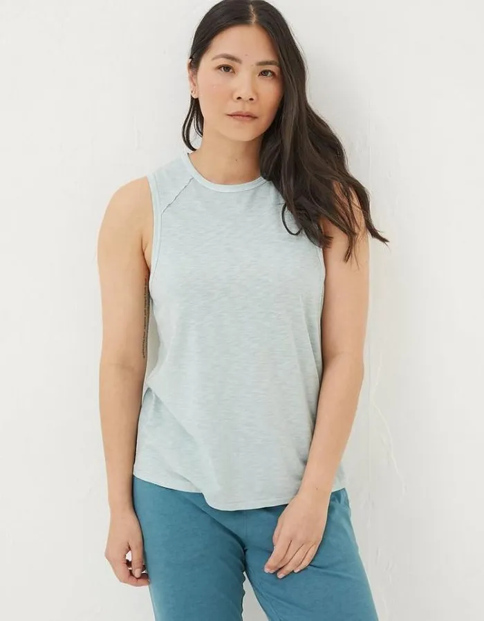Women FatFace Tops and TShirts Ione Vest Ice Blue